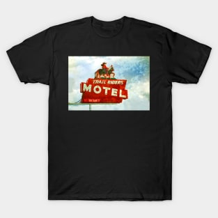 Trail Riders Motel Neon Sign T-Shirt